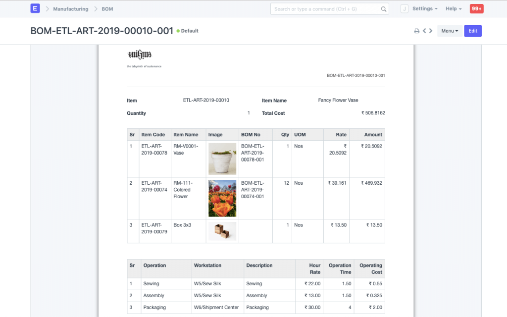 erp-bill-of-materials